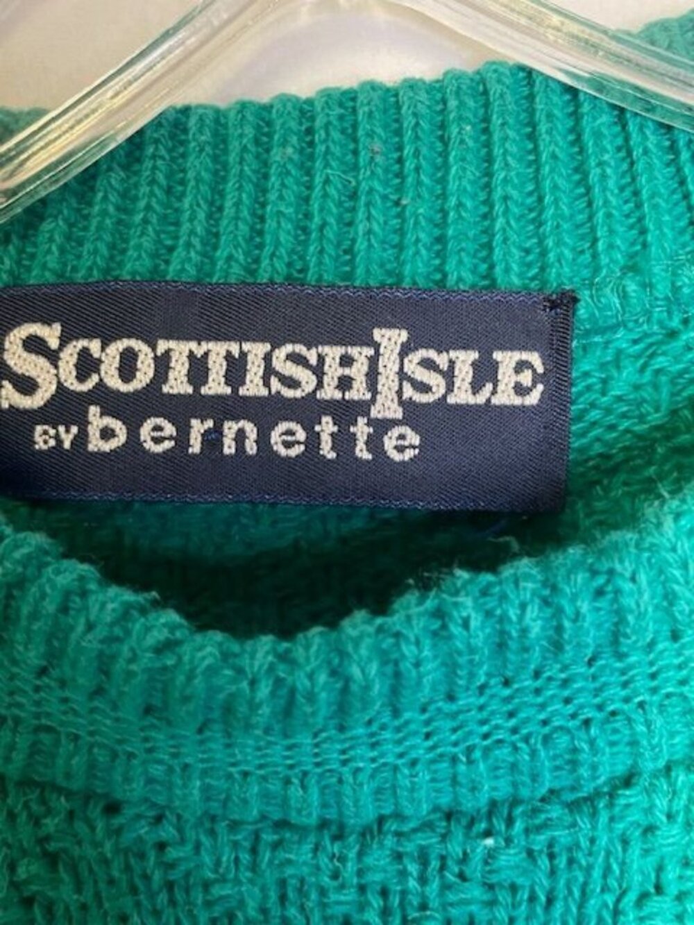 Scottish Isle by bernette Vintage Men's Golf Sweater LARGE - Picture 2 of 3